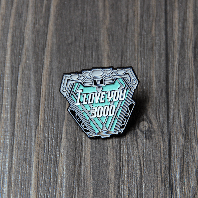 I Love You 3000 Metal Brooch