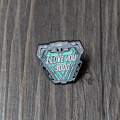 I Love You 3000 Metal Brooch