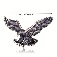 Vintage Flying Eagle Brooch Pin for Men Casual Clothing Jewelry