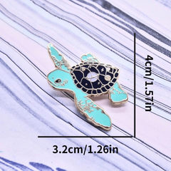 Personality Small Turtle Brooch