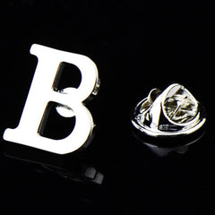 Men's Monogram Brooch Shirt Collar Pin