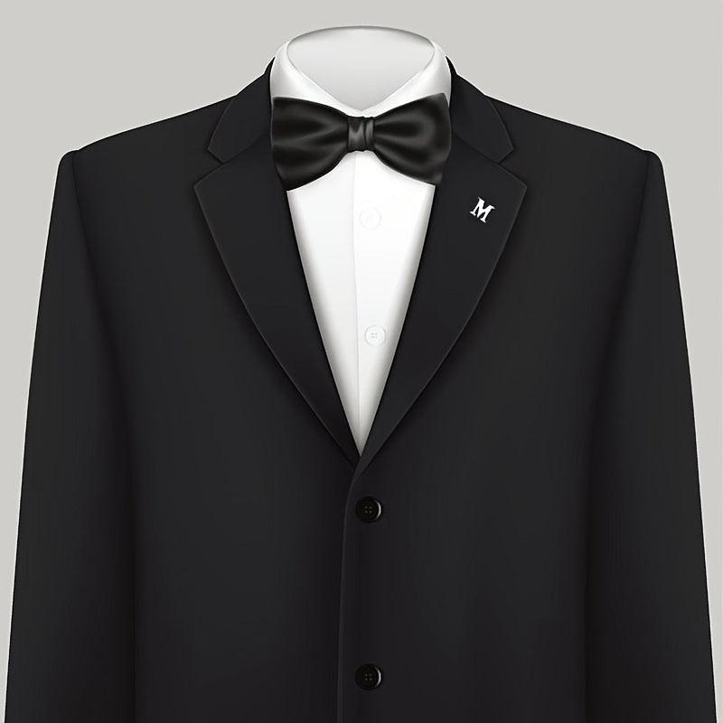 Men's Monogram Brooch Shirt Collar Pin
