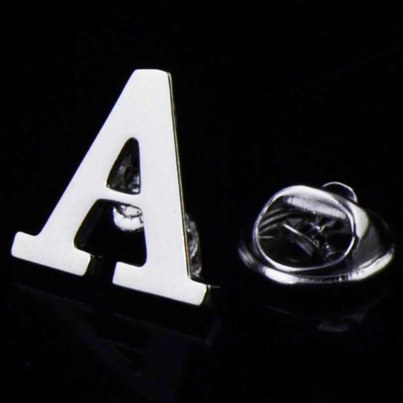 Men's Monogram Brooch Shirt Collar Pin