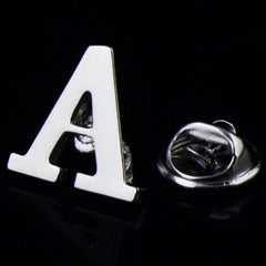 Men's Monogram Brooch Shirt Collar Pin