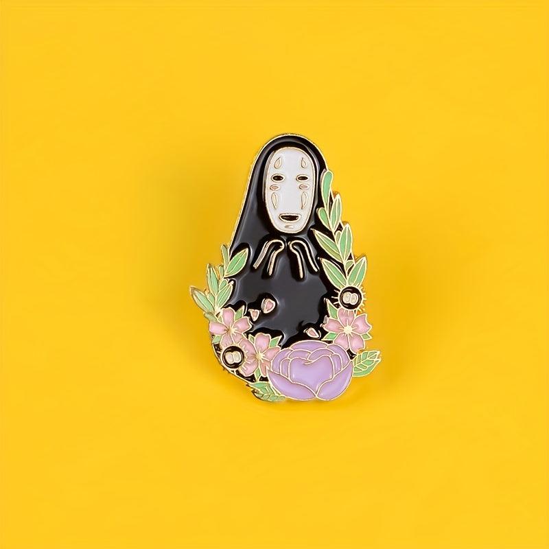 Faceless Men Cartoon Brooch