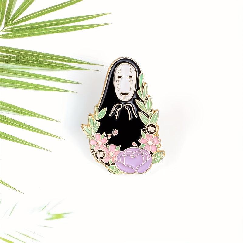 Faceless Men Cartoon Brooch
