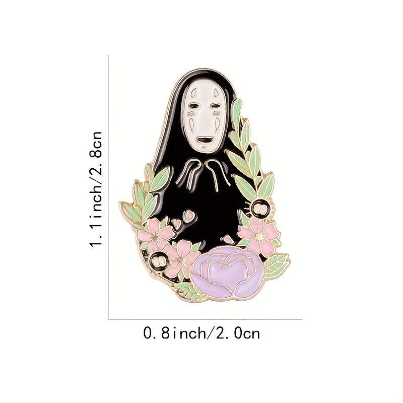 Faceless Men Cartoon Brooch