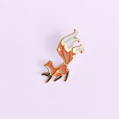 Creative Cartoon Big Tail Fox Alloy Brooch