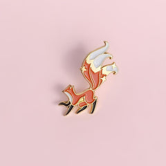Creative Cartoon Big Tail Fox Alloy Brooch