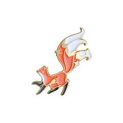 Creative Cartoon Big Tail Fox Alloy Brooch
