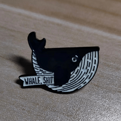Whale Shit Whale Alloy Brooch Pin