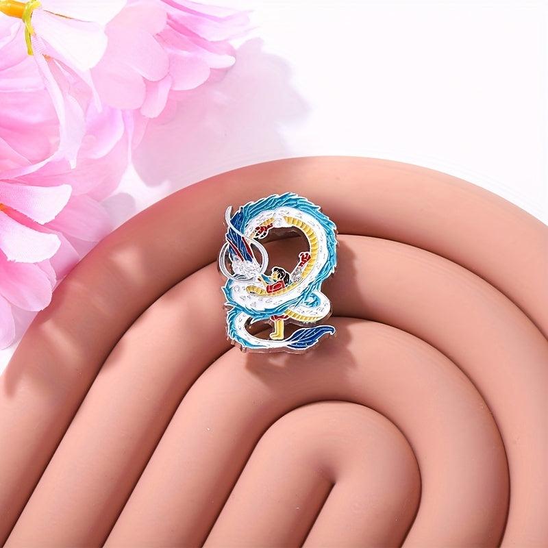 1pc Cartoon Brooch Pin Anime Dragon Pattern Brooch Pin Creative Accessories