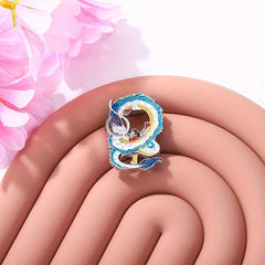 1pc Cartoon Brooch Pin Anime Dragon Pattern Brooch Pin Creative Accessories