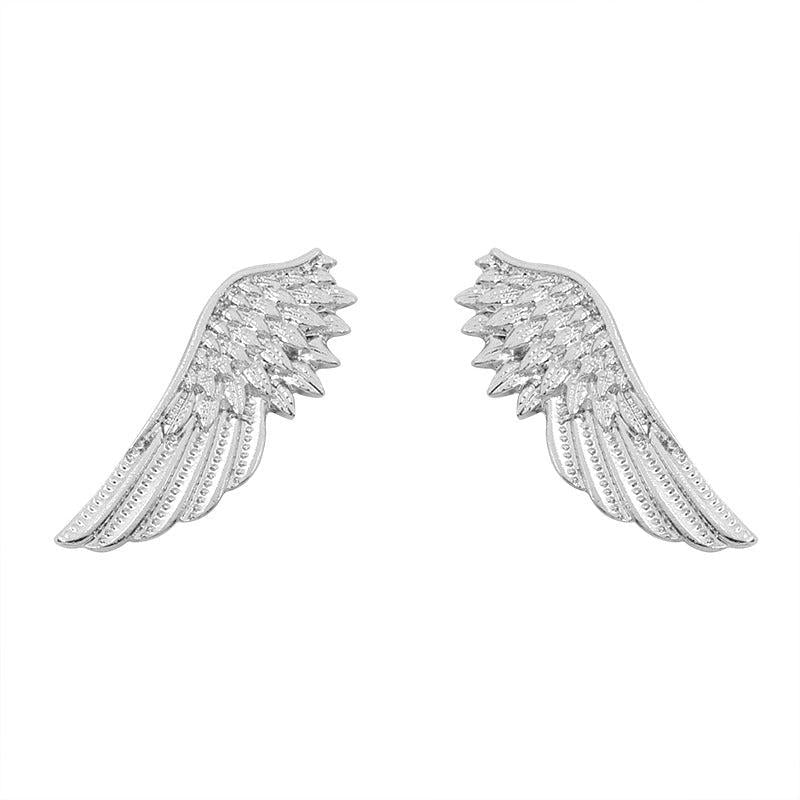 2pcs Wing Brooche Set Retro Style Wedding Shirt Collar Pin Accessory Gift