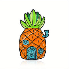 Fruit Pineapple House Brooch For Men
