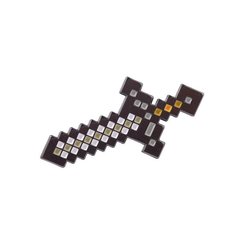3pcs Game Series Sword Letter Paint Badges Clothing Accessories
