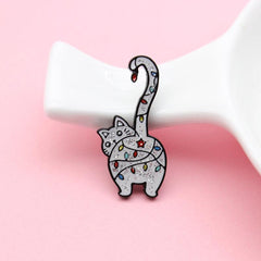 Long Tail Sexy Cat Brooch