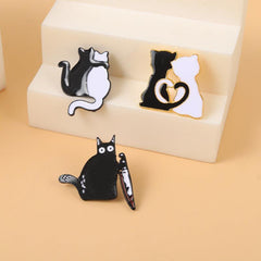 Funny Cat Metal Clothes Brooch - Animals Lover Jewelry