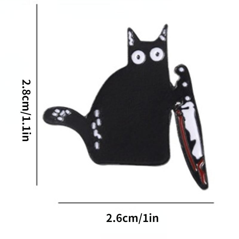 Funny Cat Metal Clothes Brooch - Animals Lover Jewelry