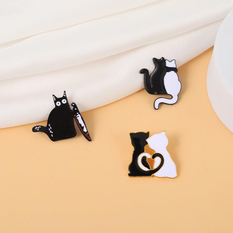 Funny Cat Metal Clothes Brooch - Animals Lover Jewelry