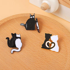 Funny Cat Metal Clothes Brooch - Animals Lover Jewelry