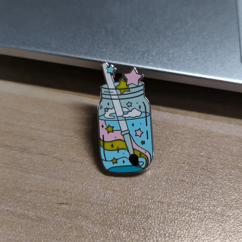 Glass Bottle Pattern Brooch Alloy Brooch