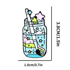 Glass Bottle Pattern Brooch Alloy Brooch
