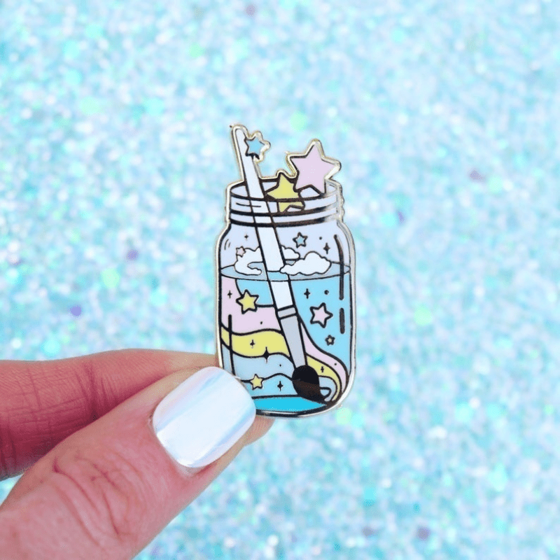 Glass Bottle Pattern Brooch Alloy Brooch