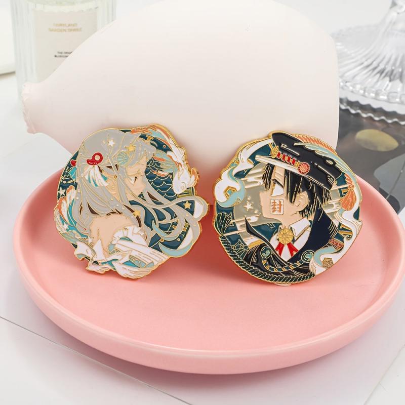 European American Cartoon Metal Brooch Backpack Clothes Accessories Gift