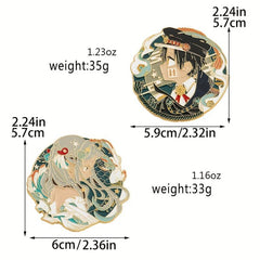 European American Cartoon Metal Brooch Backpack Clothes Accessories Gift