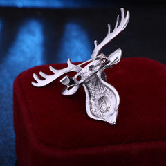 Animal Shaped Elk Brooch Pin for Men Suit Coat Lapel Pins