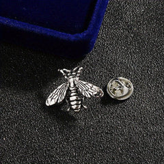 Retro Bee Alloy Brooch Collar Pin Dual use Shirt Suit Accessories