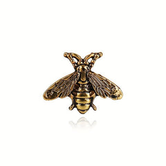 Retro Bee Alloy Brooch Collar Pin Dual use Shirt Suit Accessories
