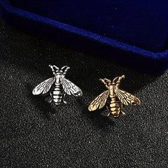 Retro Bee Alloy Brooch Collar Pin Dual use Shirt Suit Accessories