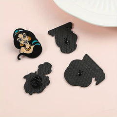 Cartoon Little Girl Brooch For Men
