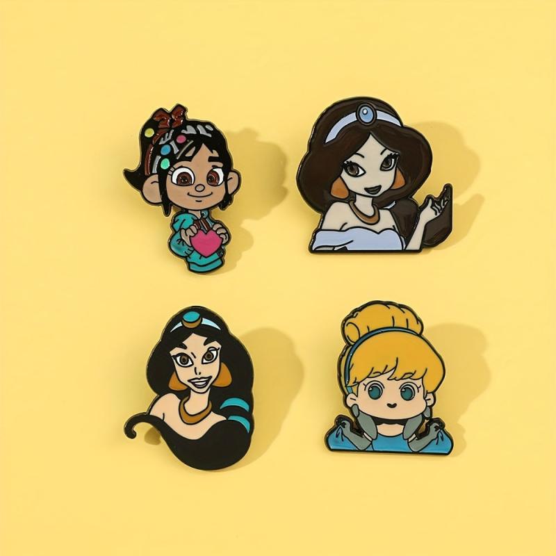 Cartoon Little Girl Brooch For Men