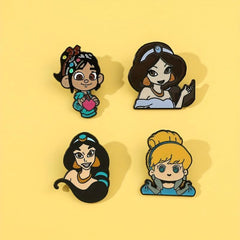 Cartoon Little Girl Brooch For Men
