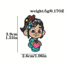 Cartoon Little Girl Brooch For Men