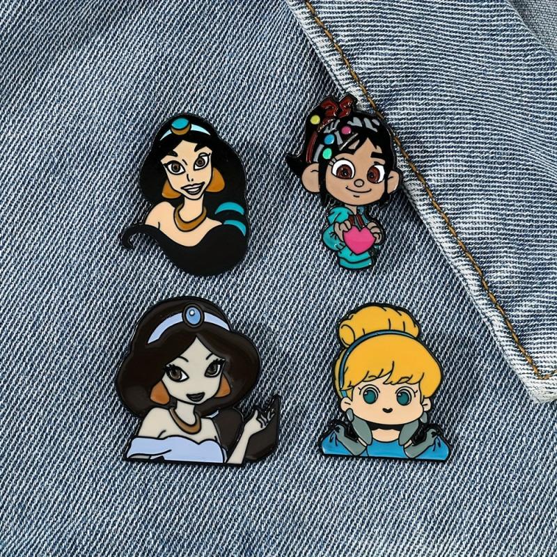 Cartoon Little Girl Brooch For Men