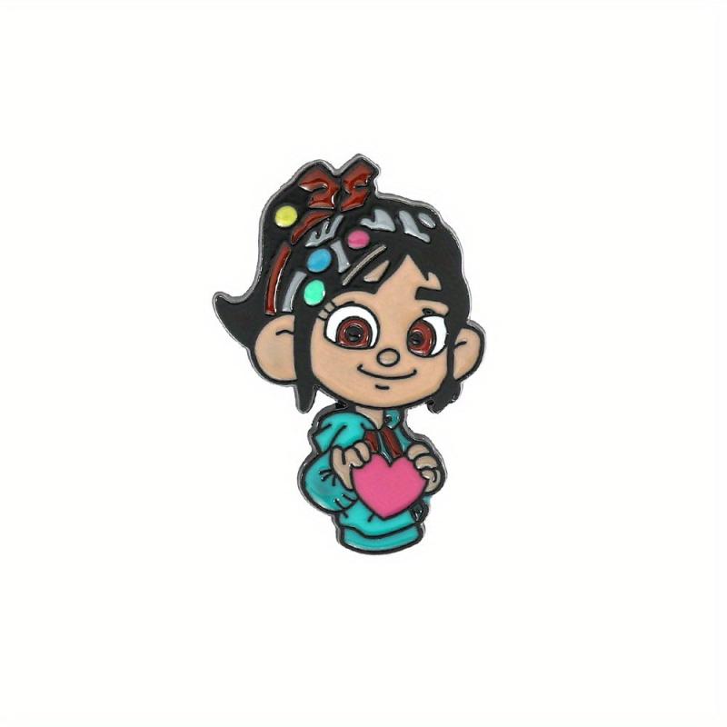 Cartoon Little Girl Brooch For Men