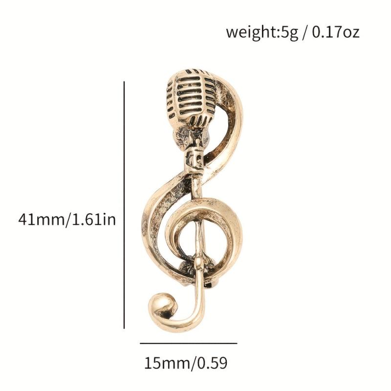 Music Note Brooch For Him