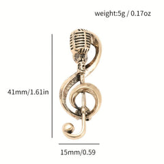 Music Note Brooch For Him