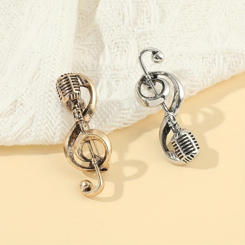 Music Note Brooch For Him