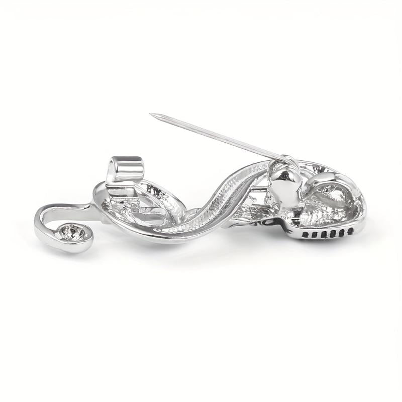 Microphone Music Brooch Pin
