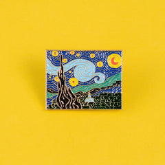 Starry Sky Moonlit Night Brooch Christmas Gift
