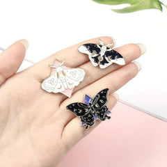 Zinc Alloy Moth Butterfly Insect Brooch Bag Shirt Clothing Accessories