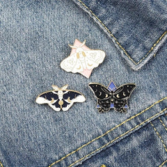 Zinc Alloy Moth Butterfly Insect Brooch Bag Shirt Clothing Accessories
