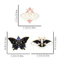 Zinc Alloy Moth Butterfly Insect Brooch Bag Shirt Clothing Accessories