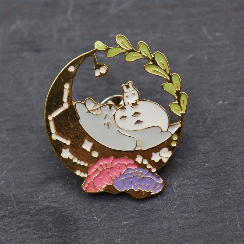Totoro Cartoon Brooch for Men - Anime Shoulder Bag Collar