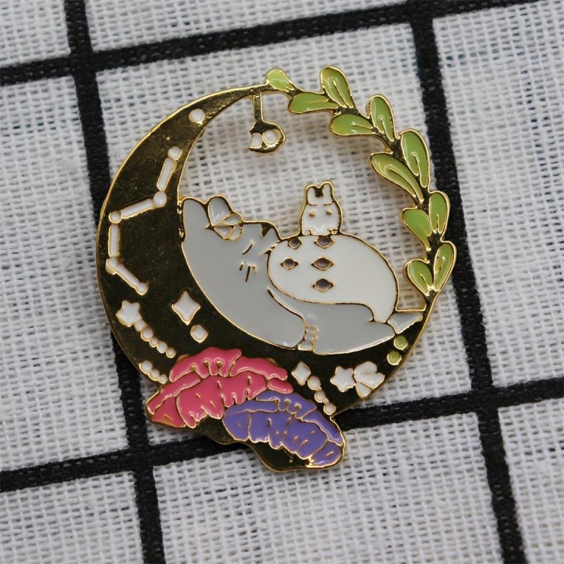 Totoro Cartoon Brooch for Men - Anime Shoulder Bag Collar